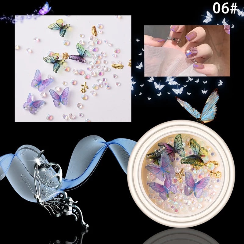 3D Butterfly Nail Design 06 - Premier Nail Supply