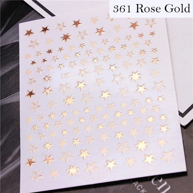 Rose Gold Star Sticker RG361 - Premier Nail Supply
