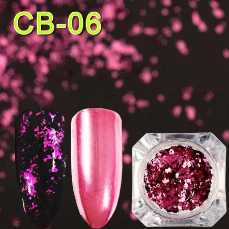 Pink Flakes Foil CB-06 - Premier Nail Supply