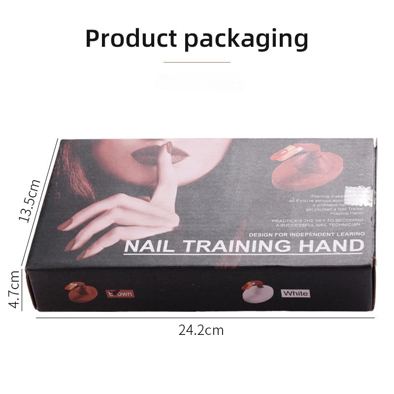 Practice Hand Flexible Easily Nail Training Moveable False For Acrylic - Premier Nail Supply