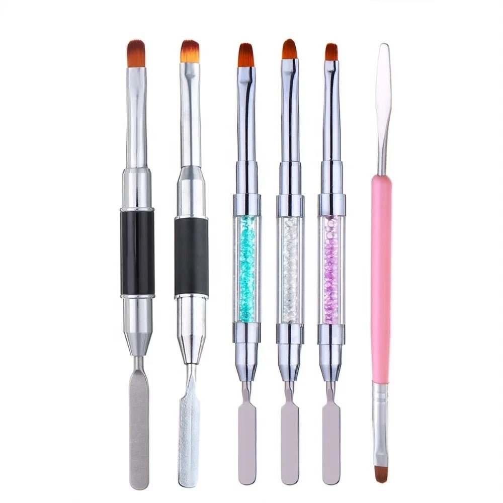 Dual Polygel Brush 2in1 - #CN22 - Premier Nail Supply