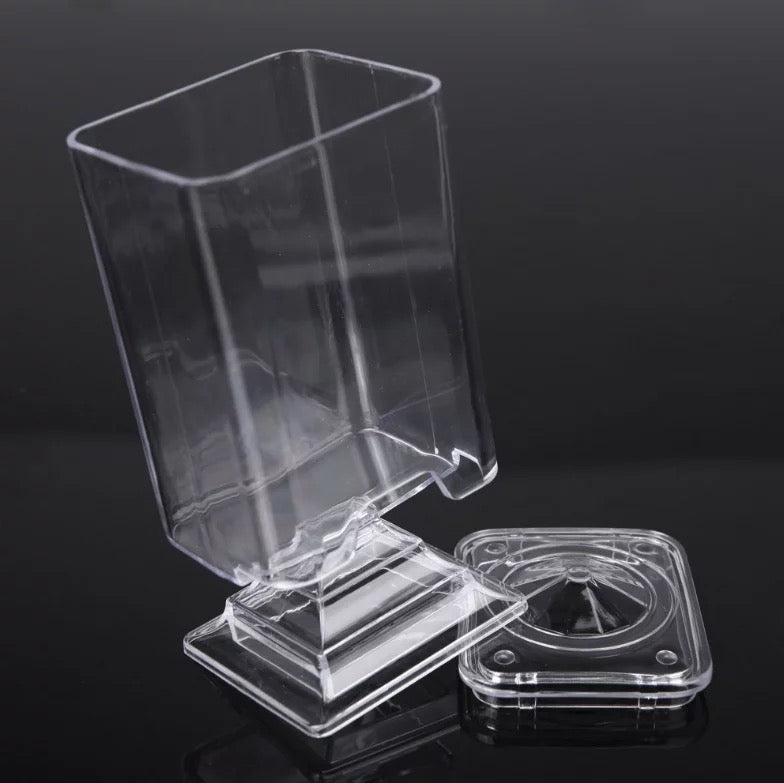 Transparent Acrylic Cosmetic Cotton Pad Holder -#11222 - Premier Nail Supply