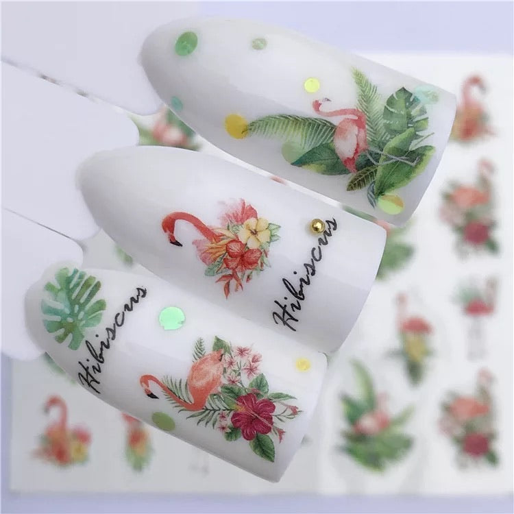 Sticker Flamingo - YZW3076 - Premier Nail Supply