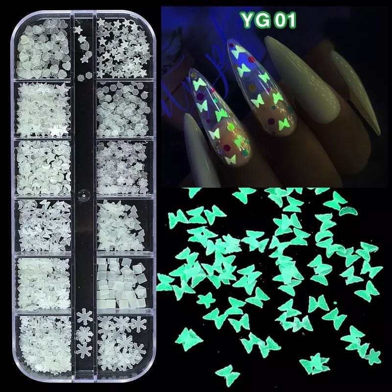 Glowing The Dark Mix Design - #YG01 - Premier Nail Supply