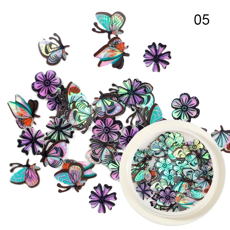 3D Black Butterflies ZP05 - Premier Nail Supply