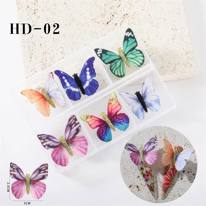 3D Butterfly Nail Charms Magnetic Pompous -#25686 - Premier Nail Supply