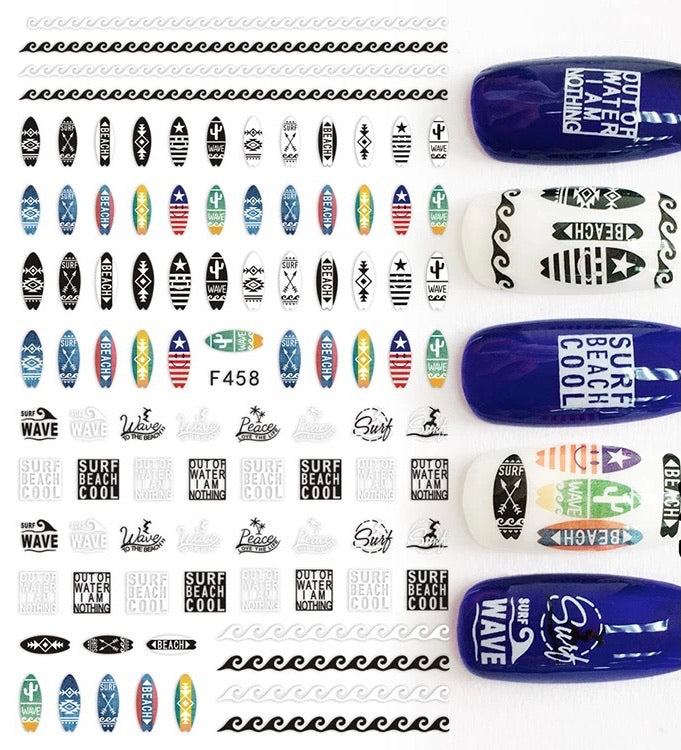 Wave to The Beach- F458 - Premier Nail Supply