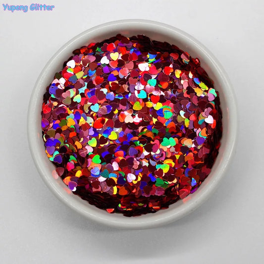 Pink Glitter Hearts Jar - Premier Nail Supply