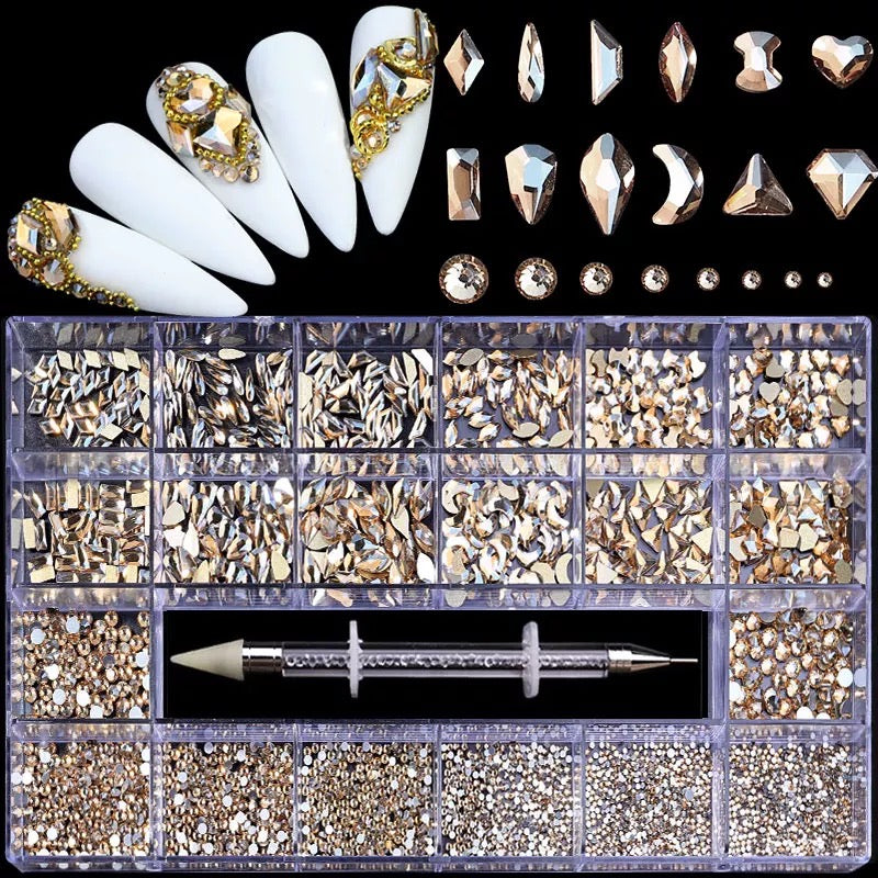 Luxury Champagne Rhinestone Kit RH006 - Premier Nail Supply