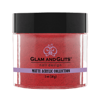 Glam & Glits Acrylic Powder - Red Velvet 1 oz - MA641 - Premier Nail Supply