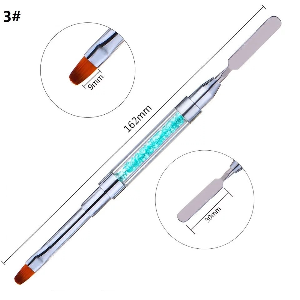 Dual Polygel Brush 2in1 - #CN22 - Premier Nail Supply