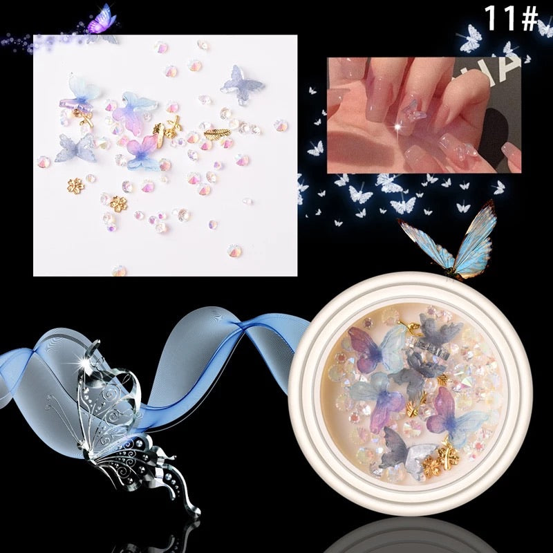 3D Butterfly Nail Design 11 - Premier Nail Supply