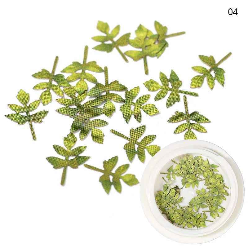 Green Fall Leaves GFL04 - Premier Nail Supply