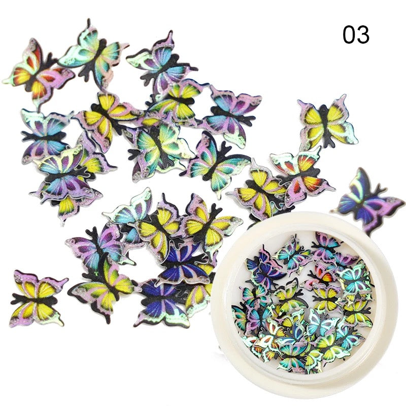 3D Rainbow Butterflies ZP03 - Premier Nail Supply