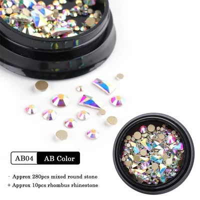 AB Mixd Rhinestone- AB04 - Premier Nail Supply