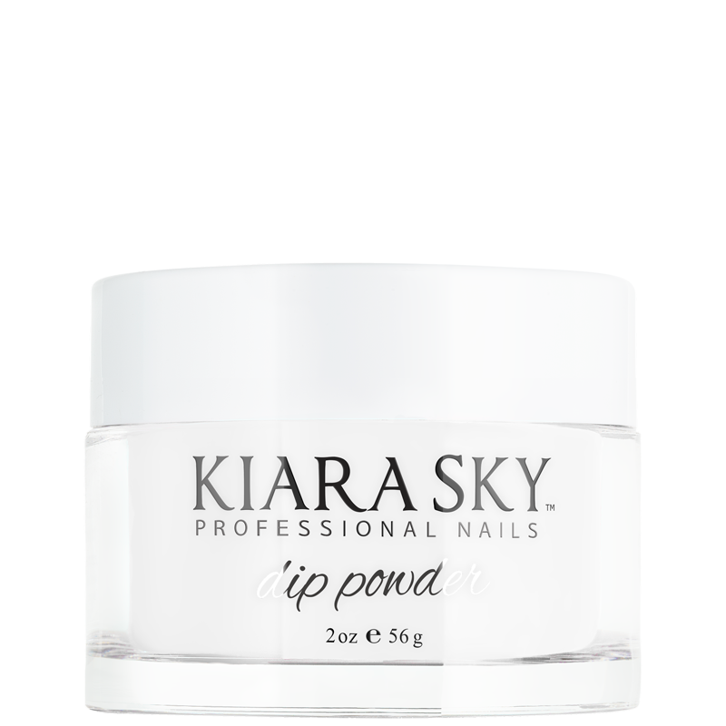 Kiara Sky Dipping Powder - Pure White 2 oz - #D401S - Premier Nail Supply