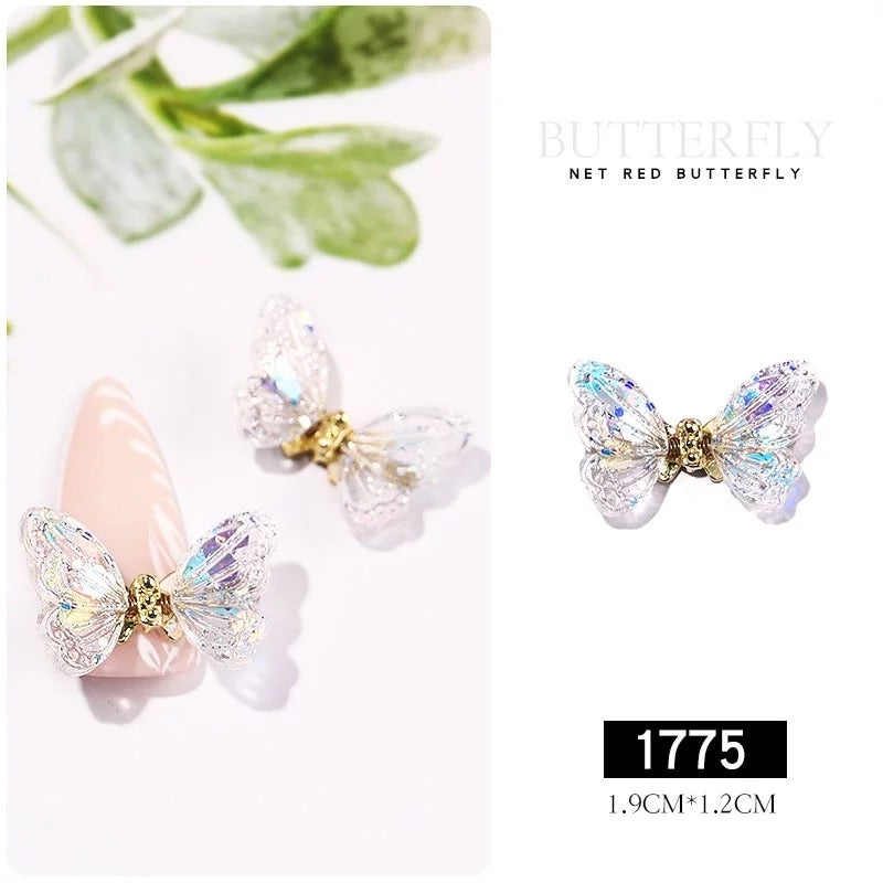 Aurora 3D Flying Butterfly Luxury Nail Art Decoration A1775 - Premier Nail Supply