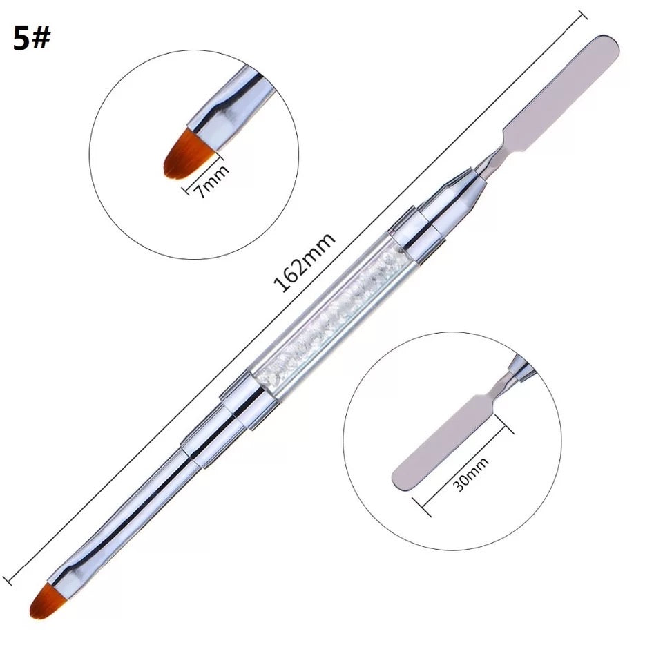 Dual Polygel Brush 2in1 - #CN22 - Premier Nail Supply