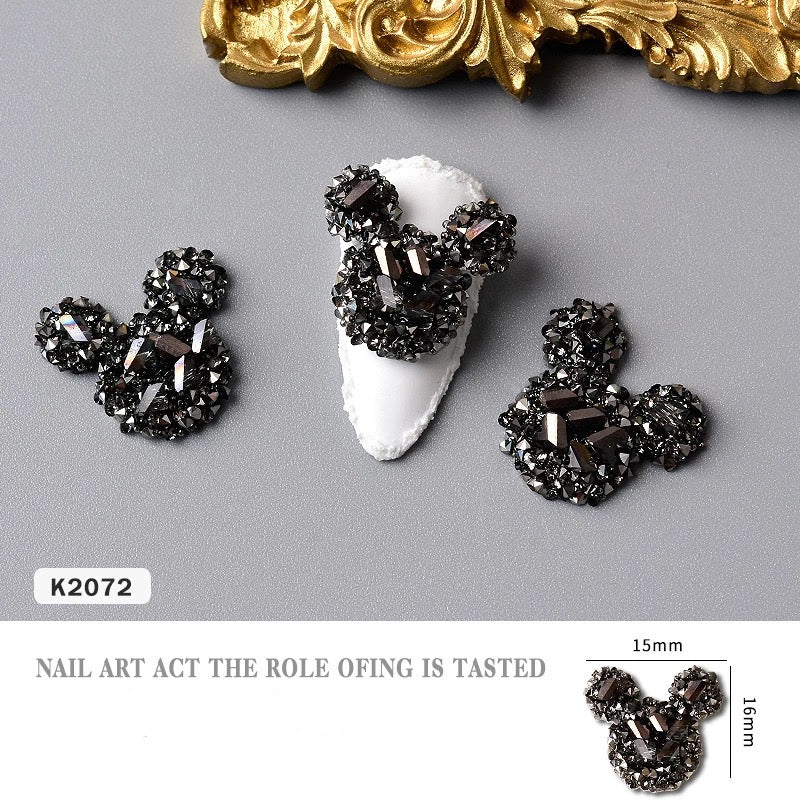 Micky Mouse Black 3D Art - K2072 - Premier Nail Supply