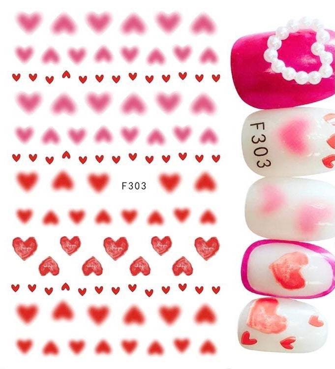 Heart Sticker F303. - Premier Nail Supply