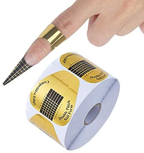 Double Thick Nail Form Gold 500 pcs - #NF500 - Premier Nail Supply