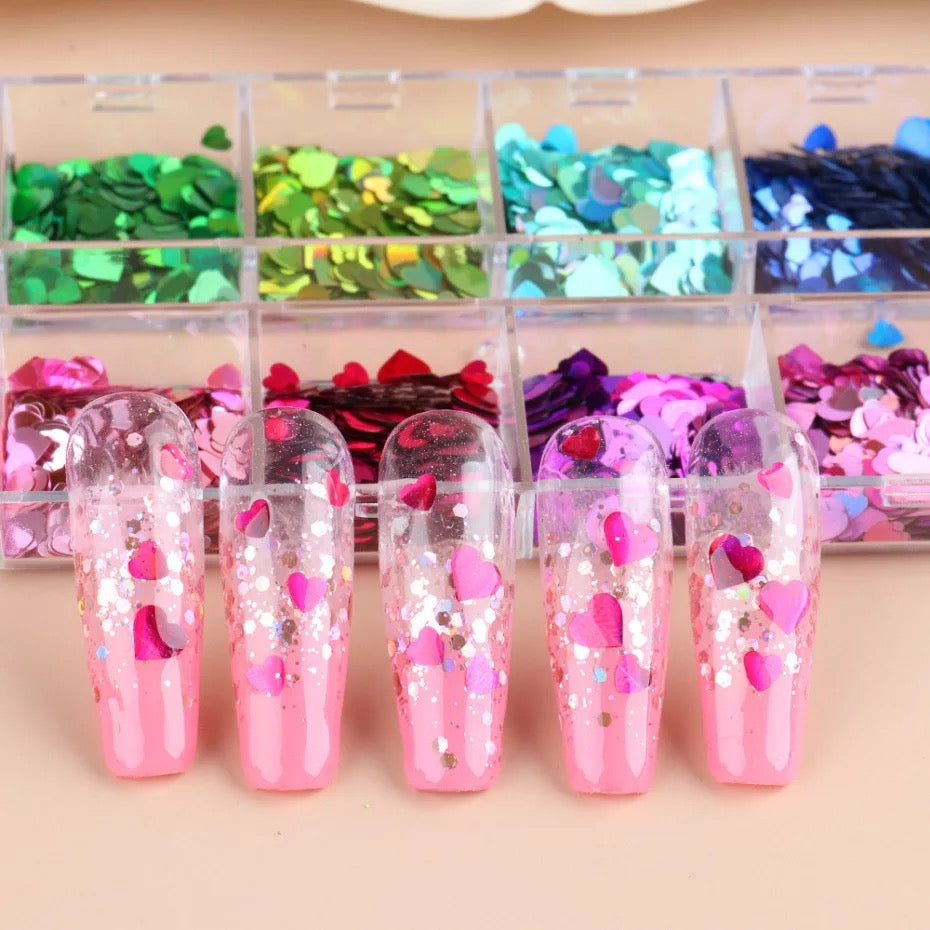 Hearts Sequins - JVNA003 - Premier Nail Supply