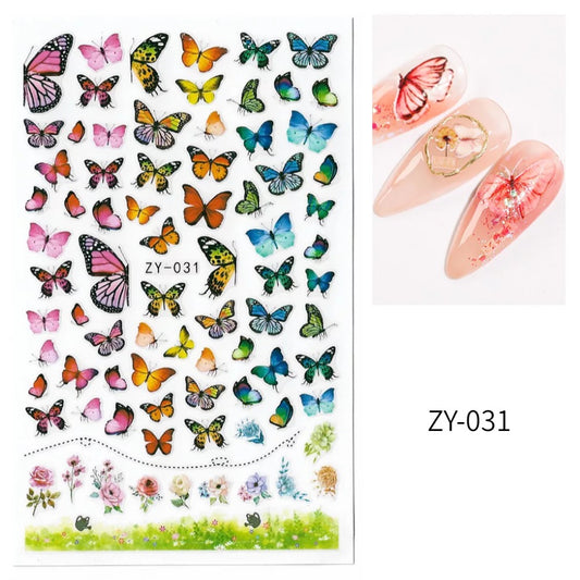Flower & Butterfly ZY031 - Premier Nail Supply