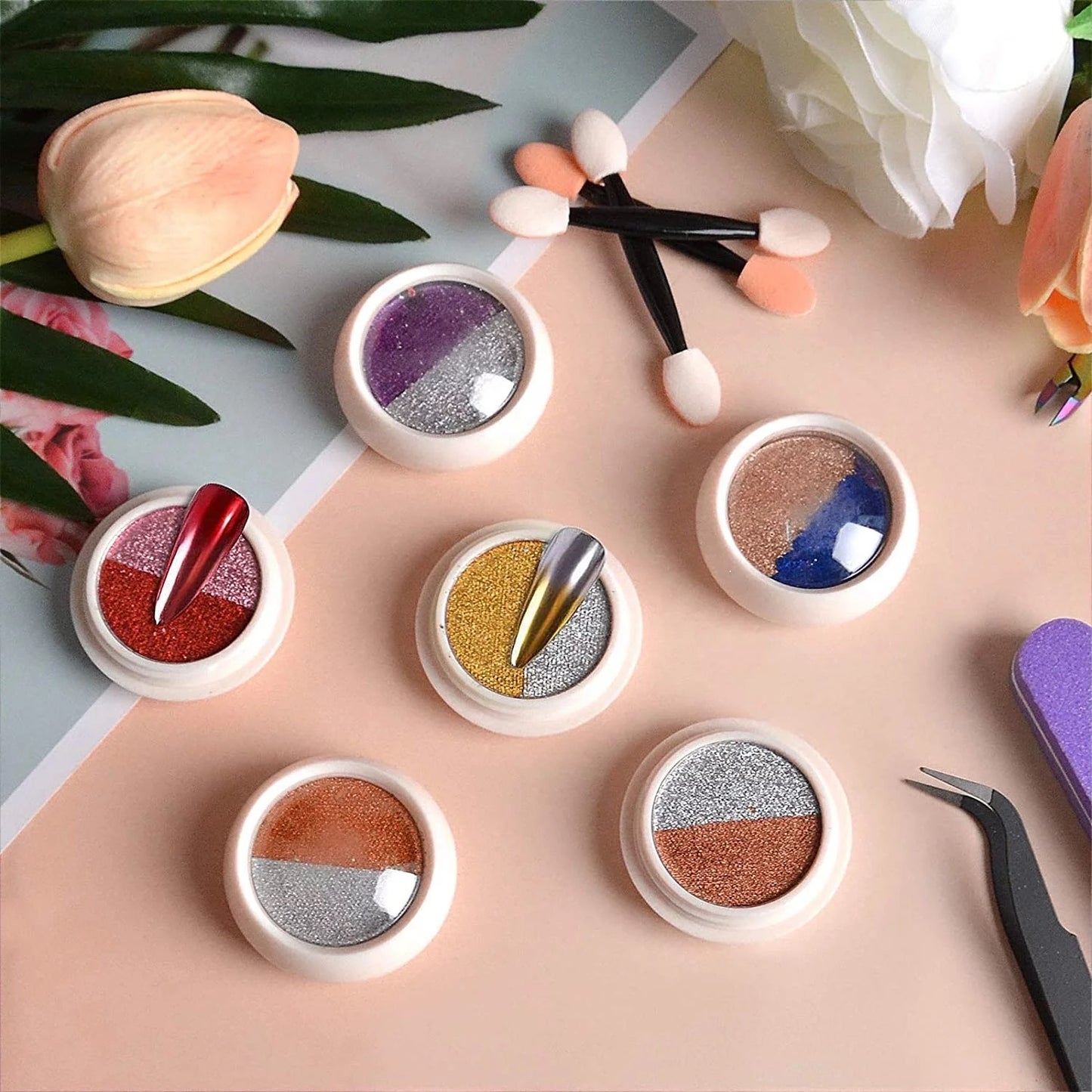 Solid Chrome Pigments Ombré Powder - Premier Nail Supply