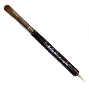 666 French brush black marble w/tool size 16 - #80082 - Premier Nail Supply