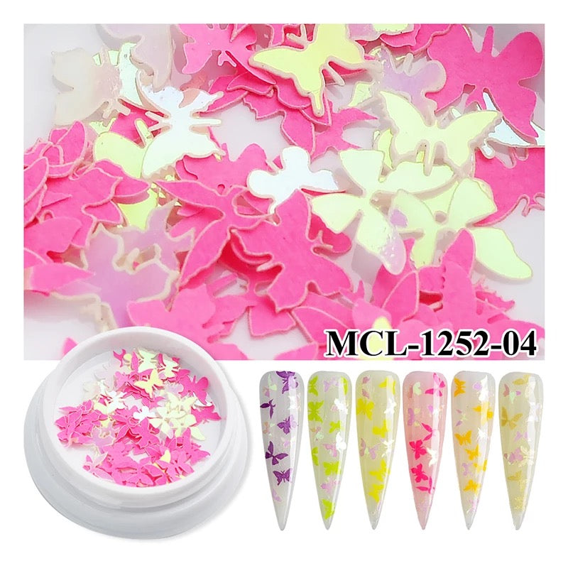 PINK 3D BUTTERFLY MCL125204 - Premier Nail Supply