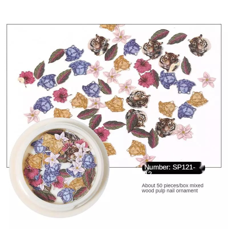 Tiger & Leaves Wood Pulp - Premier Nail Supply