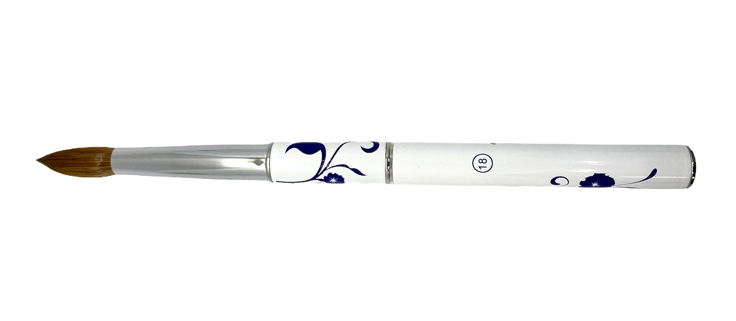 999 Flower Kolinsky- Acrylic nail brush size 18 - #999F18 - Premier Nail Supply