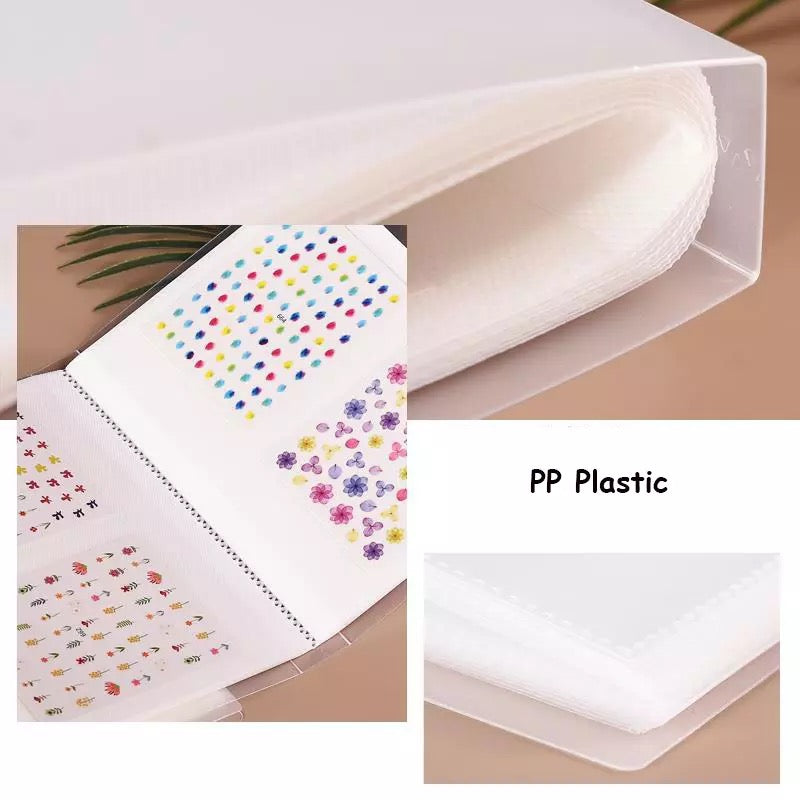 Nail Art Sticker Collecting Equipment 80 slots Nail Sticker Storage Book - Premier Nail Supply