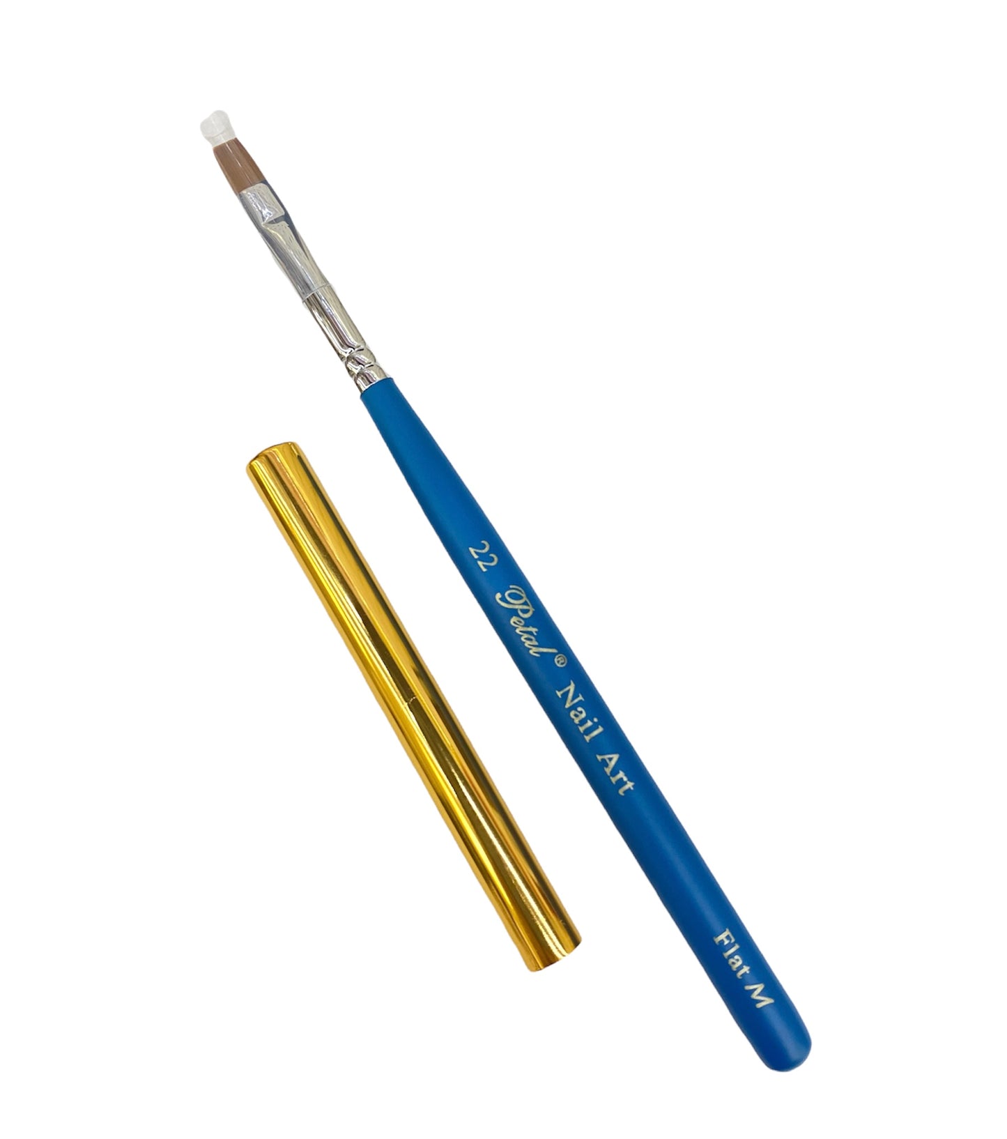 Petal Nail Art Brush Flat With Cap size 22 - Premier Nail Supply