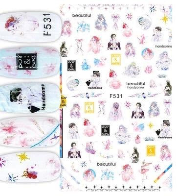 Beautiful Boy & Girl - F531 - Premier Nail Supply