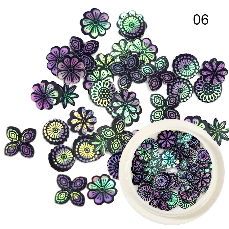 3D Wheel & Flowers ZP06 - Premier Nail Supply