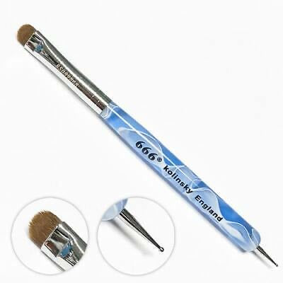 666 French brush blue marble w/tool size 14 - #80081 - Premier Nail Supply