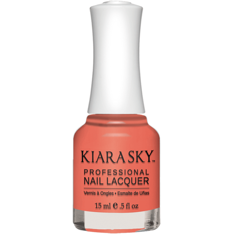 Kiara Sky Nail lacquer - Romantic Coral 0.5 oz - #N490 - Premier Nail Supply