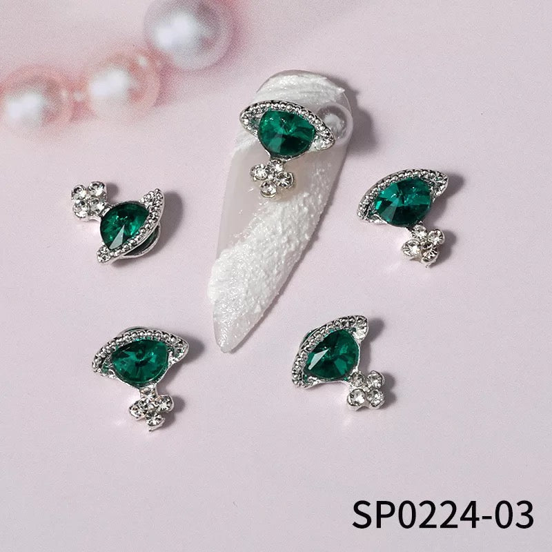 Planet 3D Rhinestone Nail Charm Decoration 6pcs - Premier Nail Supply
