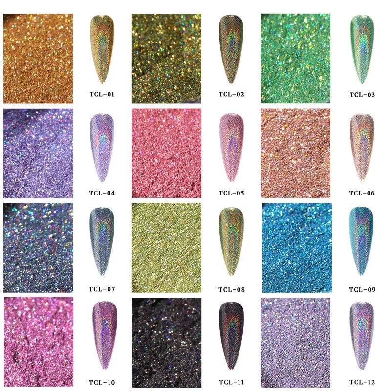 Magic Laser Light Purple Chrome Color Powder TCL12-72630 - Premier Nail Supply