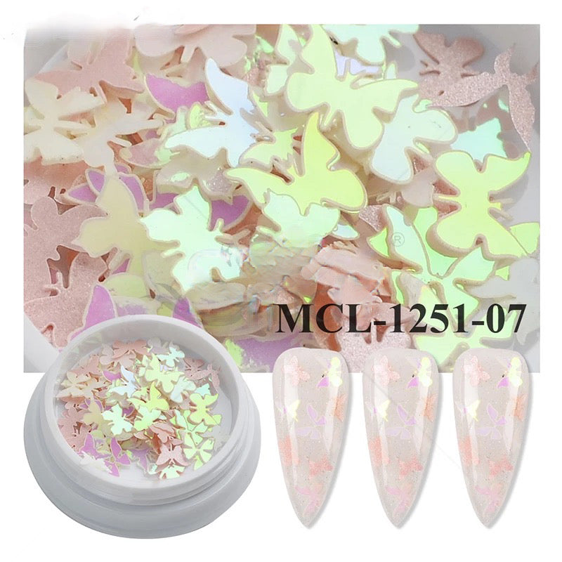 LIGHT PINK 3D BUTTERFLY MCL125107 - Premier Nail Supply