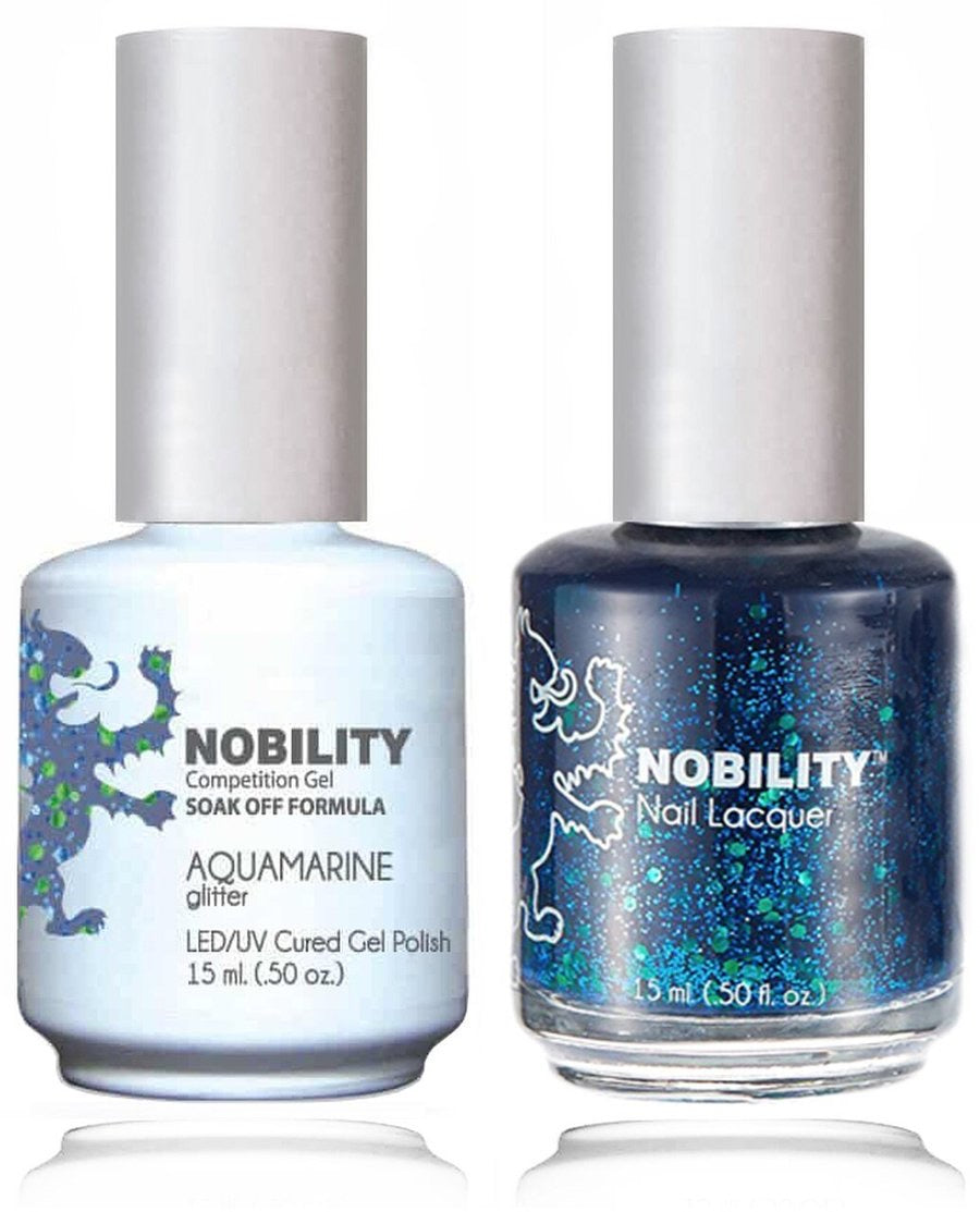 Lechat Nobility Gel Polish & Nail Lacquer - Aquamarine 0.5 oz - #NBCS111 - Premier Nail Supply