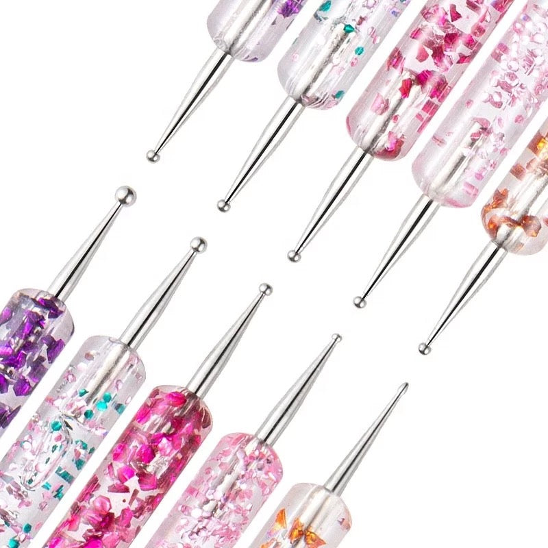 Colorful Handles 5pcs/Set Dotting Tool Nail Art - Premier Nail Supply