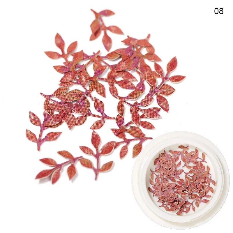 Pub wood Red Leaves PWL08 - Premier Nail Supply