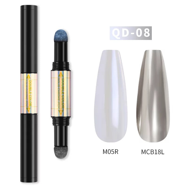 Double Color Solid Chrome Pen QD08-#39734 - Premier Nail Supply