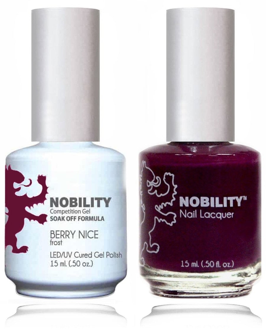 Lechat Nobility Gel Polish & Nail Lacquer - Berry Nice 0.5 oz - #NBCS095 - Premier Nail Supply