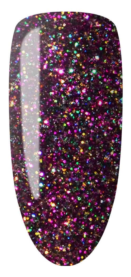 Lechat Nobility Gel Polish & Nail Lacquer - Ruby Red Glitz 0.5 oz - #NBCS069 - Premier Nail Supply