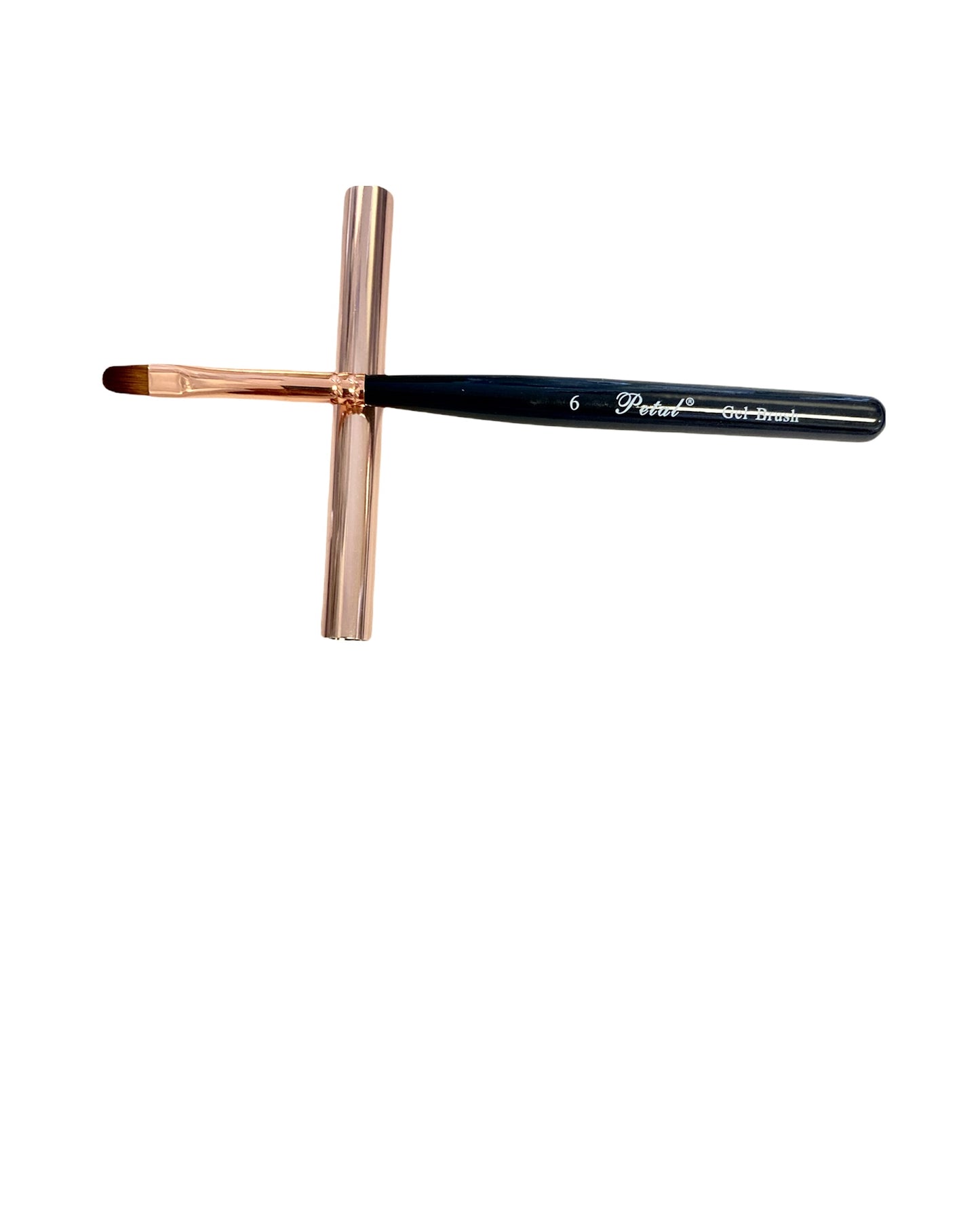 Petal Gel Brush Handle Black Cap Size 6 - #08598 - Premier Nail Supply