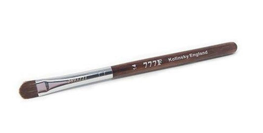 777F Red Wood French Nail Brush Size 14 - #3893221 - Premier Nail Supply