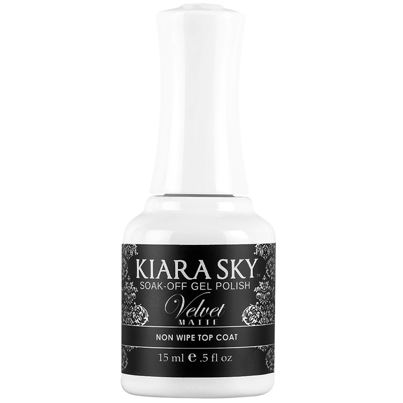 Kiara Sky Velvet Matte Non Wipe Top Coat 0.5 oz - Premier Nail Supply